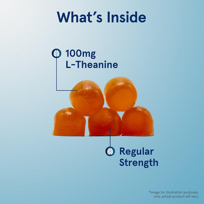 Jarrow Formulae Theanine 100 mg Gummies - Apple Flavoured - 60 Gummies
