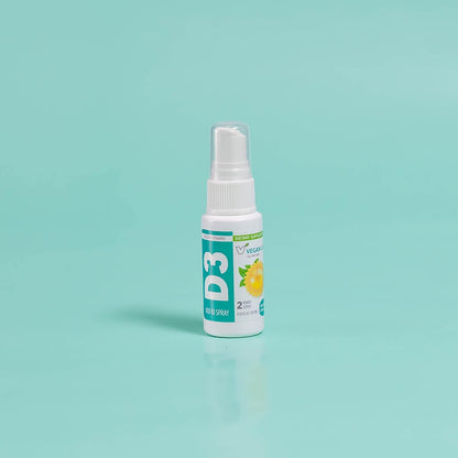 Vitamin D3 Spray for Adults (400 IU) - Orange-Flavoured, Vegan, Non-GMO, Gluten-Free - 19 ml