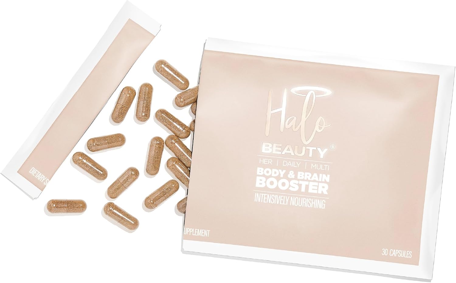 Halo Beauty Her Daily Multi | Women's Multivitamin Supplement with B6, D3 and Zinc | Vegan Daily Capsules | 1-Month Supply - görsel 8