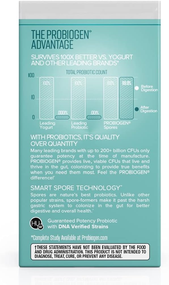 Probiogen Stress & Mood Balance Probiotic Ashwagandha Supplement, 120 Capsules - görsel 3