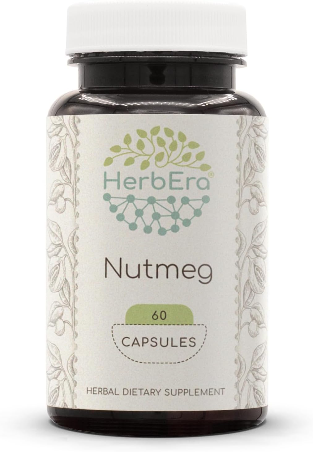 HerbEra Organic Nutmeg 500 mg, 120 Capsules - görsel 5