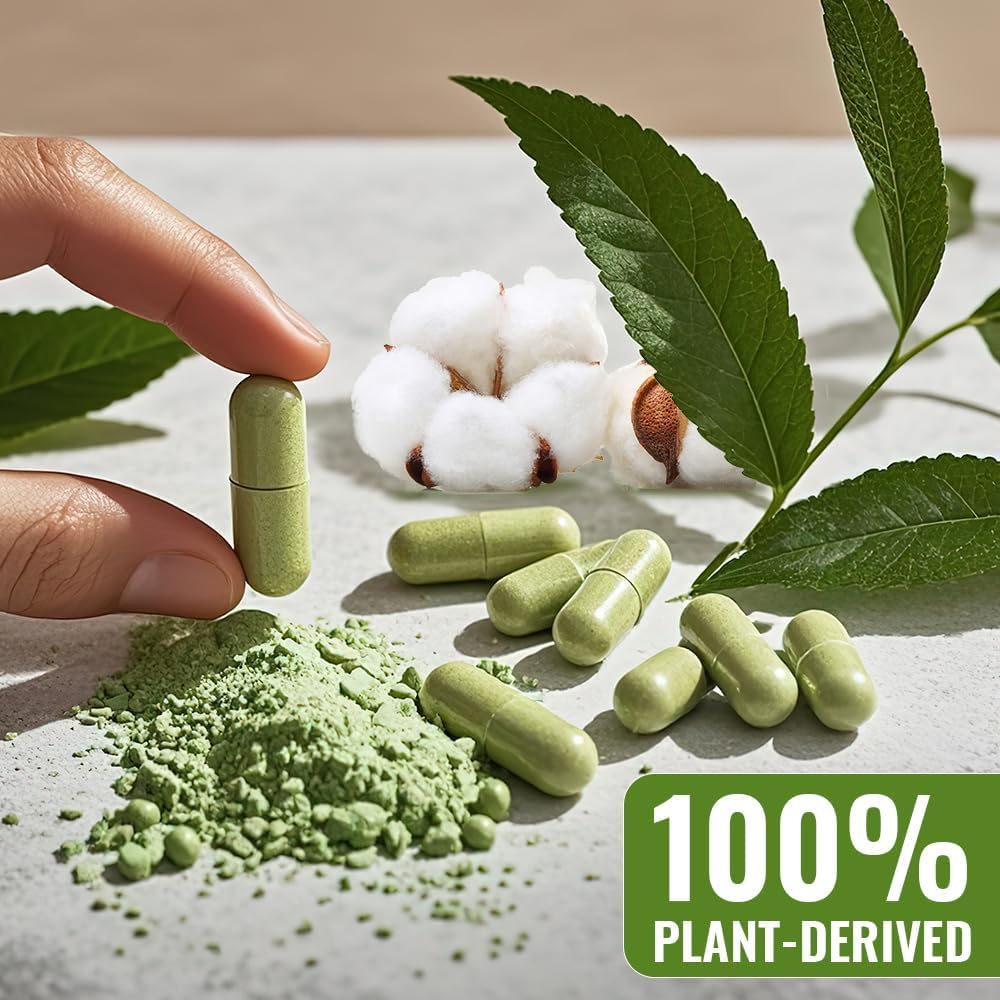 ATNreuro Size 1 Empty Vegan Capsule with 2 Micro Spoons - 100 Count Vegetarian Capsules - Empty Pill Capsules for Powders Supplements - görsel 2
