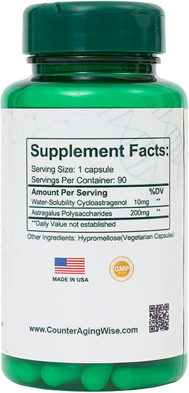 CAW Plus 300 Water-Solubility Cycloastragenol 90 Capsules - görsel 3