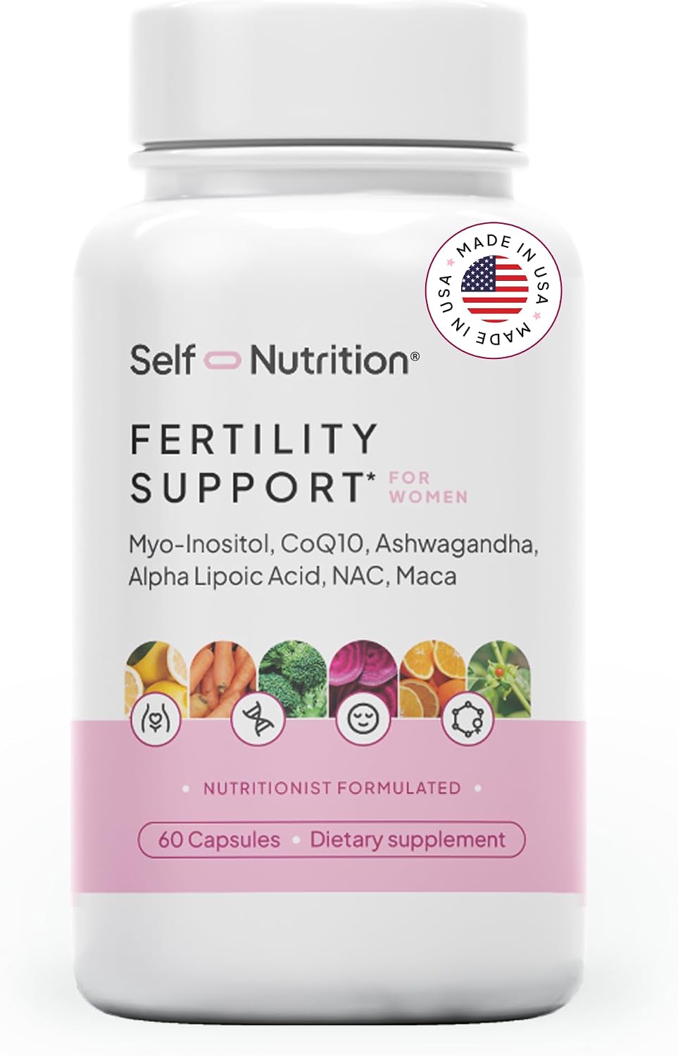 SELF NUTRITION Fertility Support for Women – – Myo-Inositol – Supports healthy insulin response and hormone – Image 1