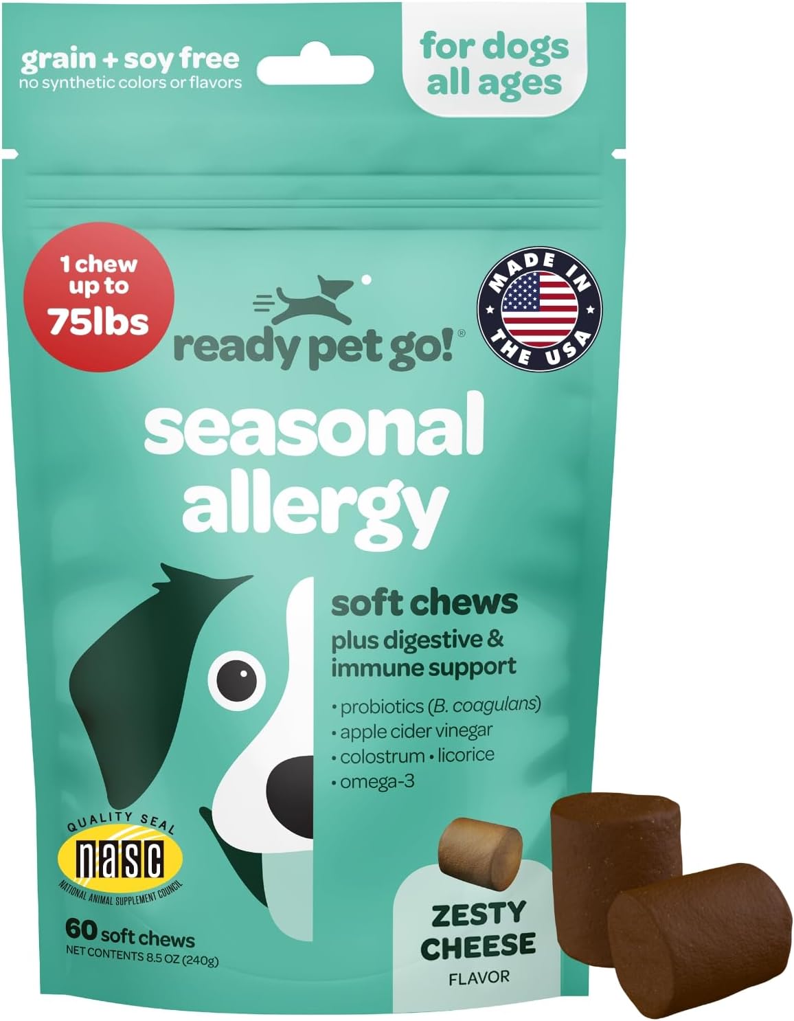 Ready Pet Go! Probiotic Chews for Dogs – Gut Health & Digestive Support with Pumpkin and Enzymes, 90 Count - görsel 10