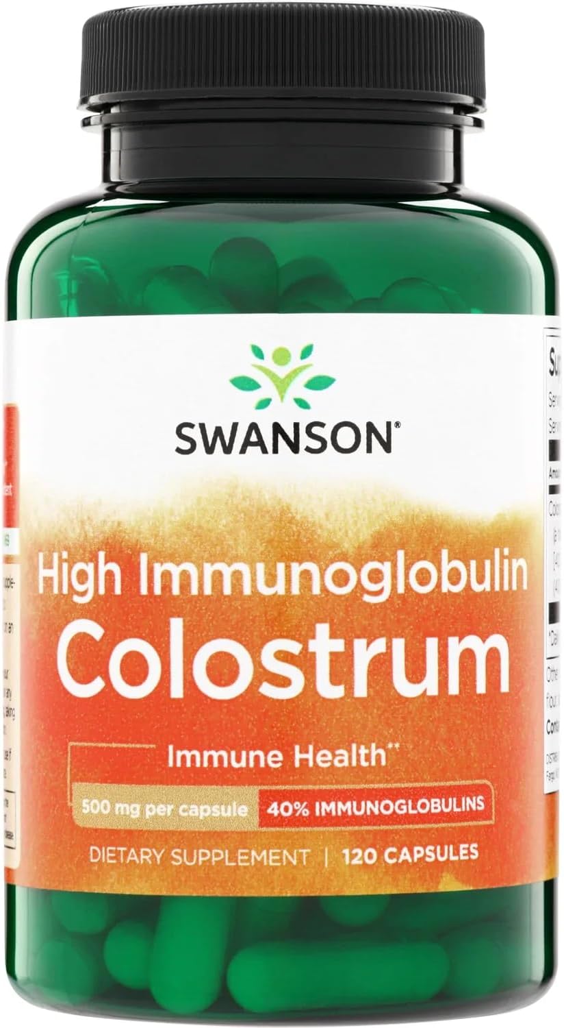 Swanson High Ig Colostrum 500 mg, 120 Capsules - görsel 1