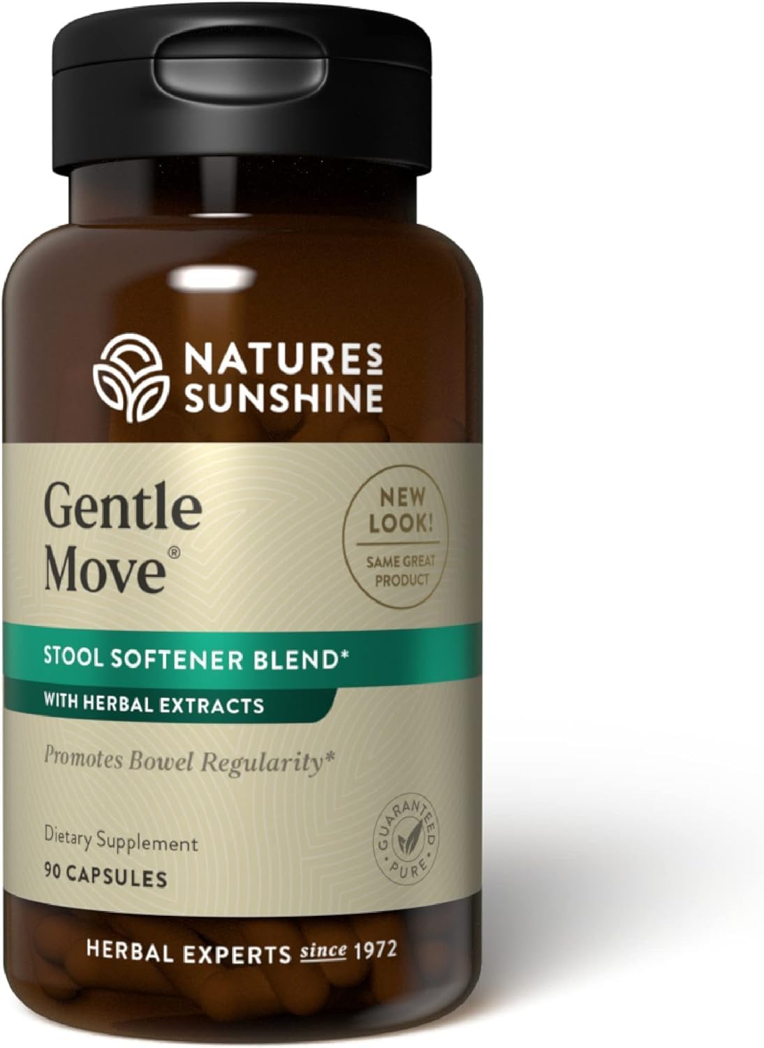 Nature's Sunshine Gentle Move - Digestive Support for Natural Regularity, 90 Capsules - görsel 1