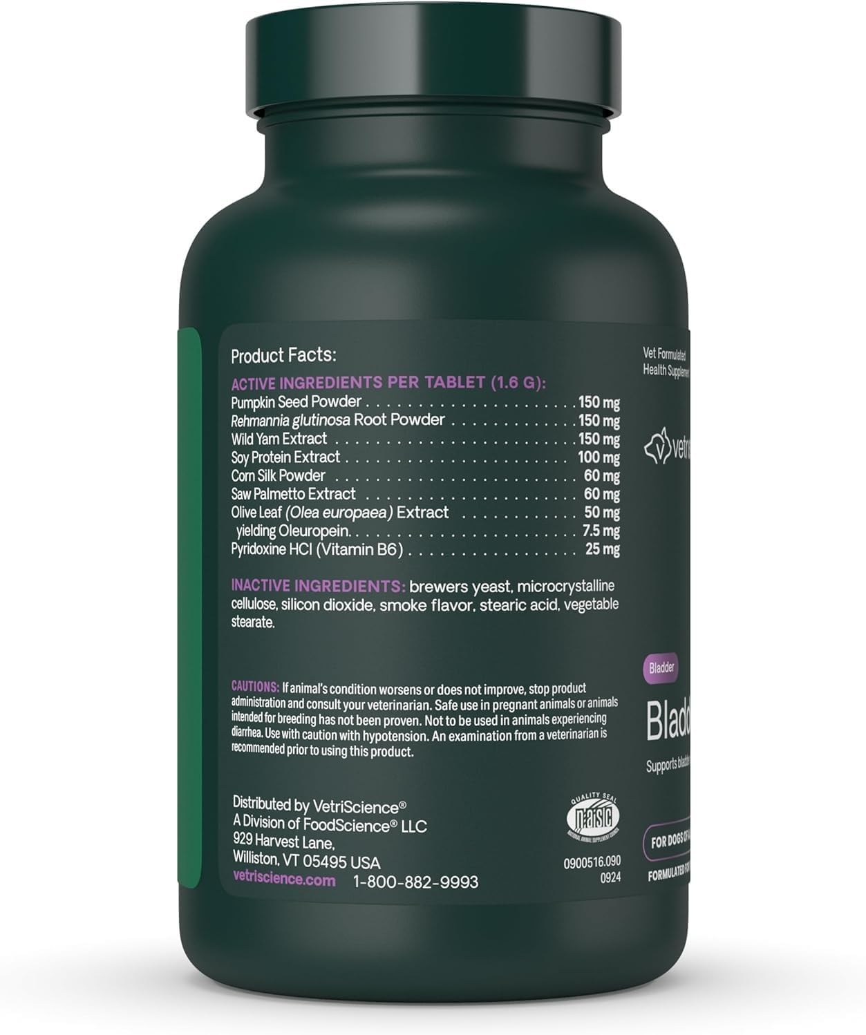 VetriScience Bladder Health Chewable Tablets for Dogs - Urinary Tract Support with Saw Palmetto & Pumpkin Seed - görsel 2