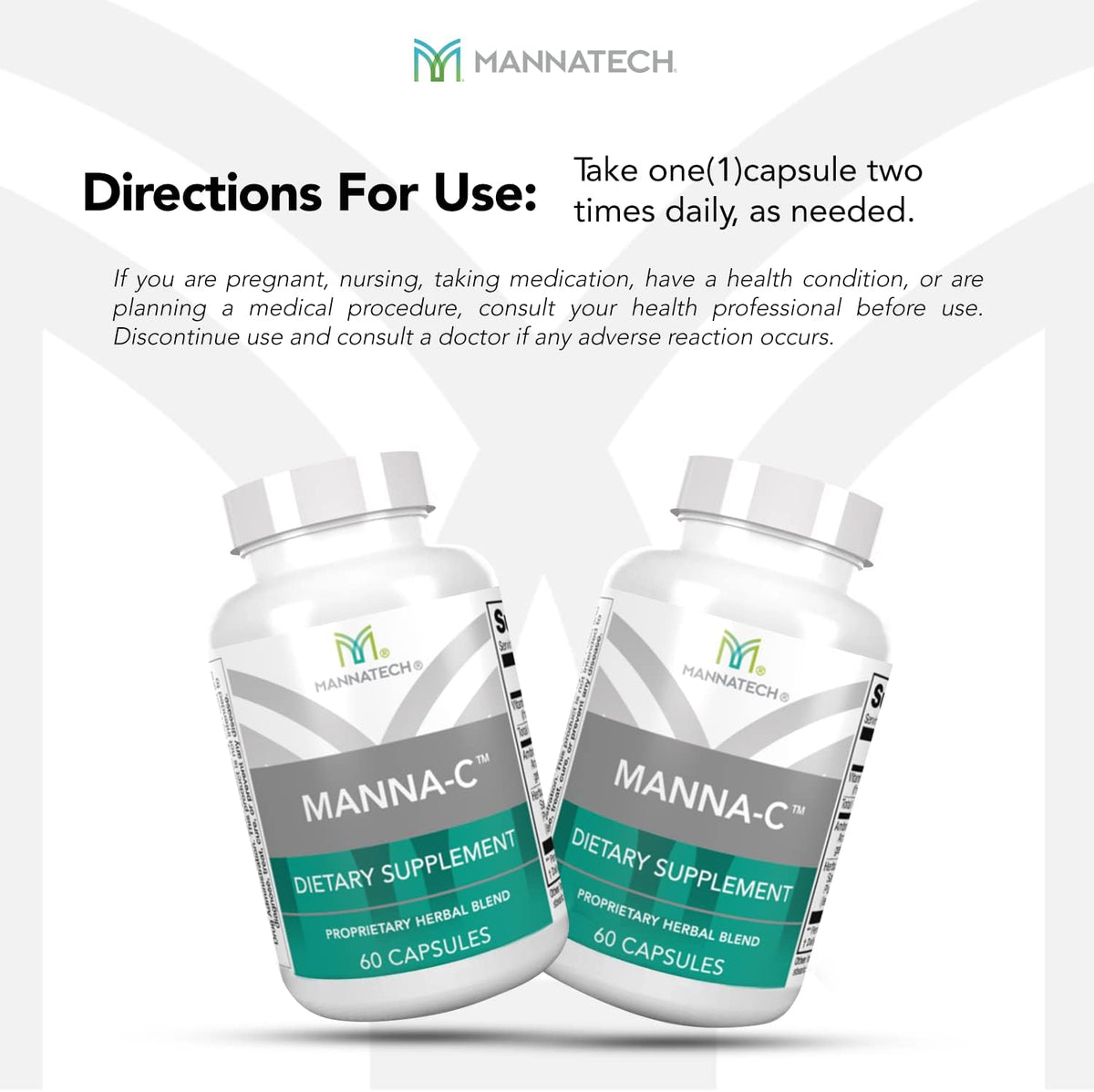Nasal and Sinus Support with Immune Defence – Manna-C – 60 Capsules - görsel 6