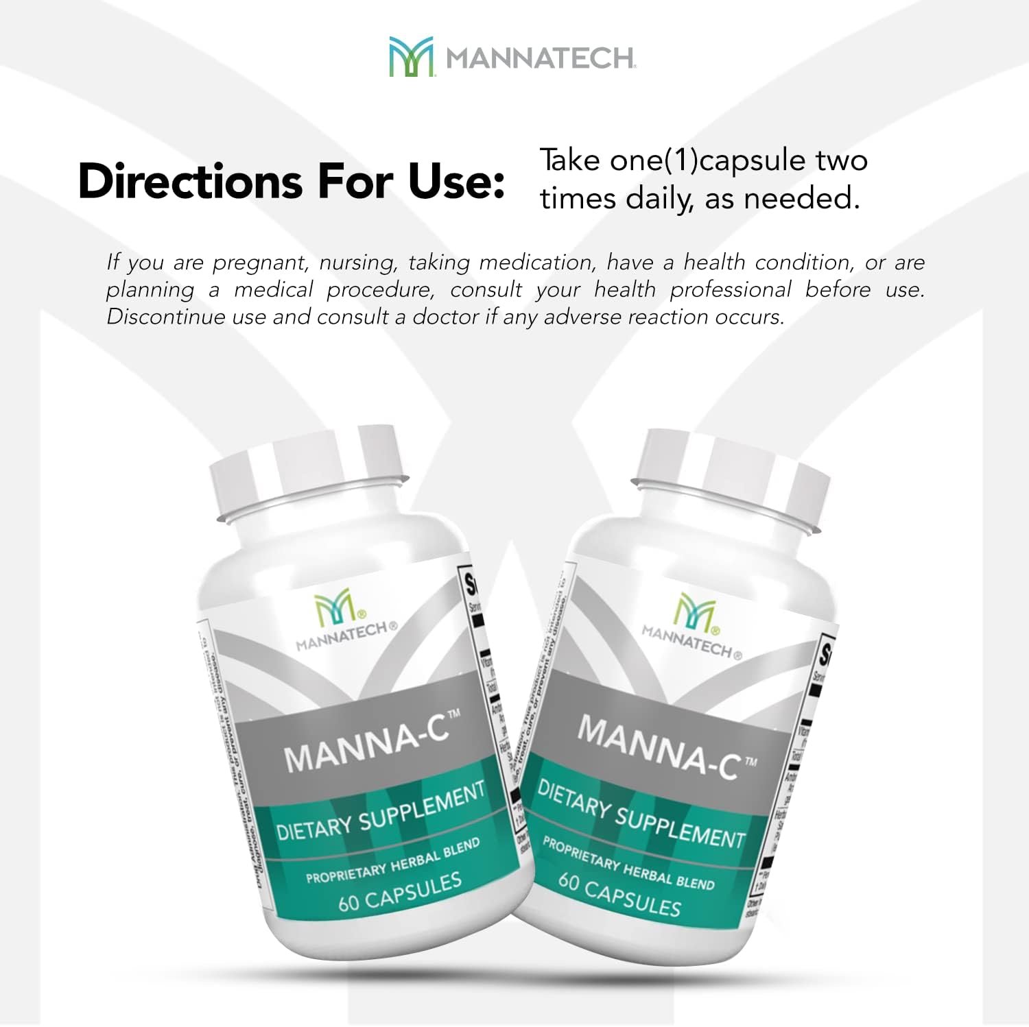 Nasal and Sinus Support with Immune Defence – Manna-C – 60 Capsules - görsel 6