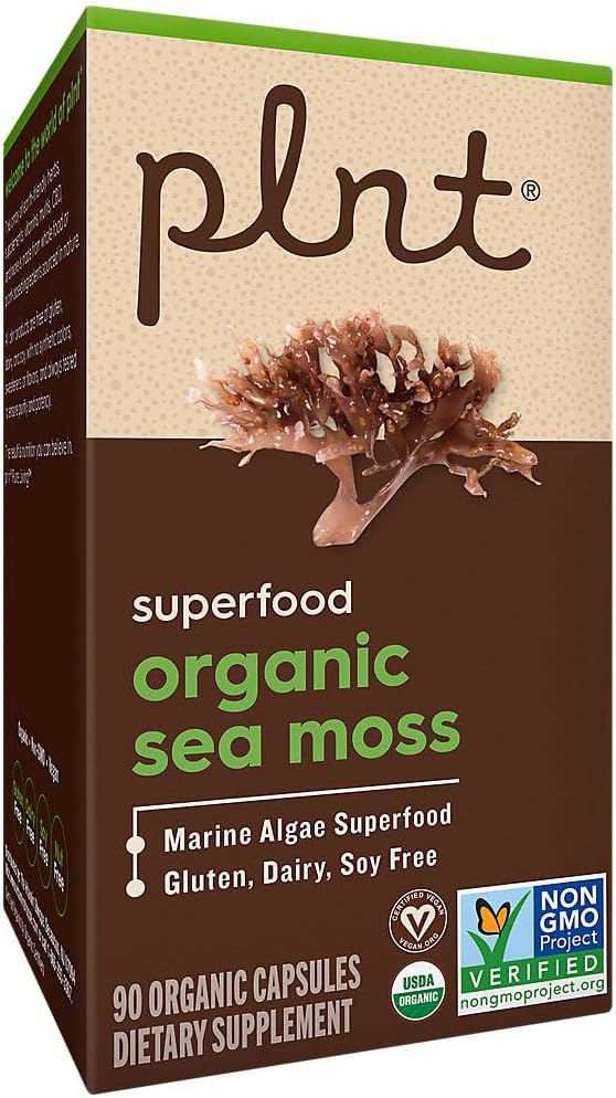 plnt Organic Sea Moss - Marine Algae Superfood, 900mg Organic Irish Moss (90 Capsules) - görsel 5