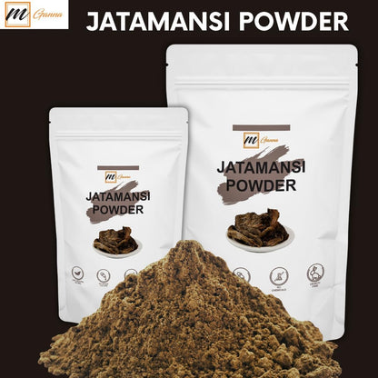 mGanna 100% Natural Jatamanshi Powder - Nardostachys jatamansi (Spikenard Root) for Hair and Health, 100g