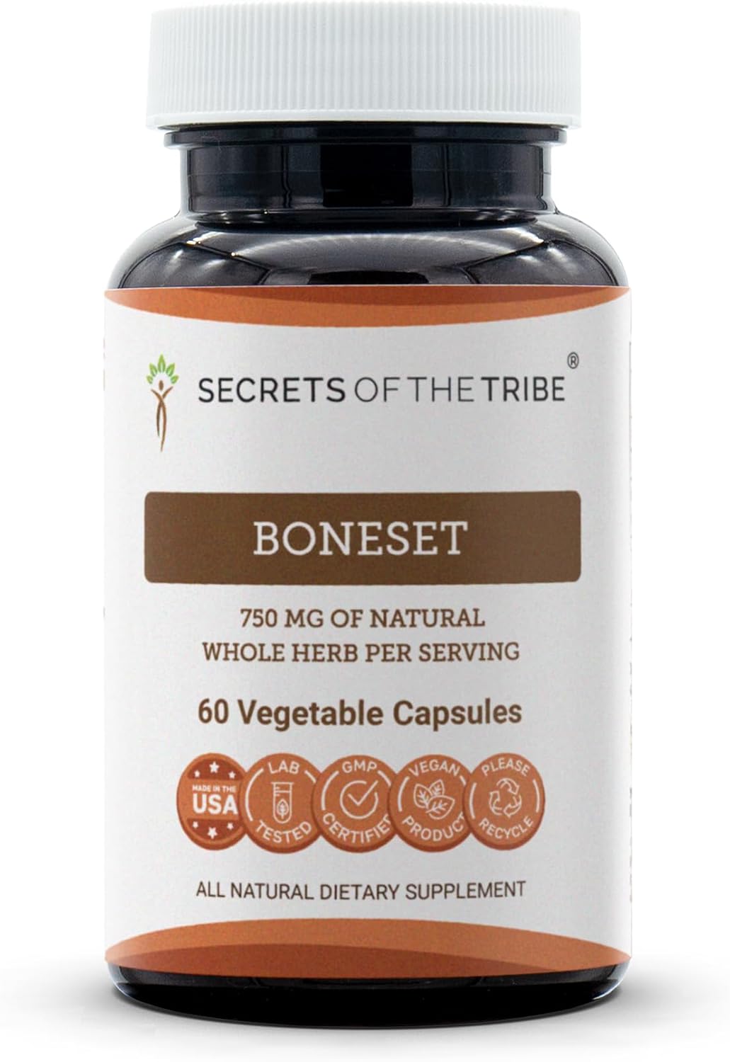 Secrets of the Tribe Boneset (Eupatorium perfoliatum) 120 Capsules – Dried Herb in Vegetable Capsules - görsel 6