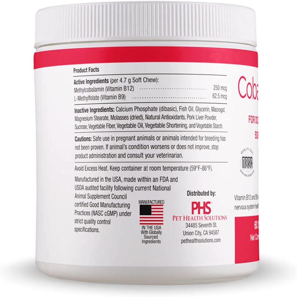 CobalaVet Vitamin B12 & B9 for Small Dogs & Cats – Supports Nervous System, Brain Function, Immune Defences & Cell Growth – Blood Cell Formation – Metabolic Pathway – 60 ml Liquid - görsel 3
