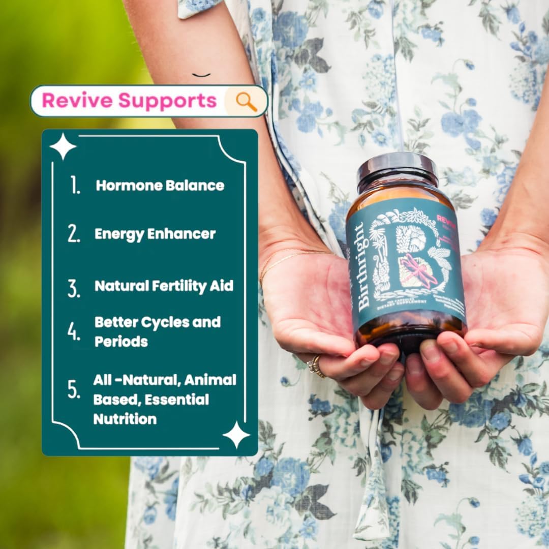 Birthright Revive Women's Supplement - Whole Food Herbal Blend with Grass-Fed Organs - görsel 3