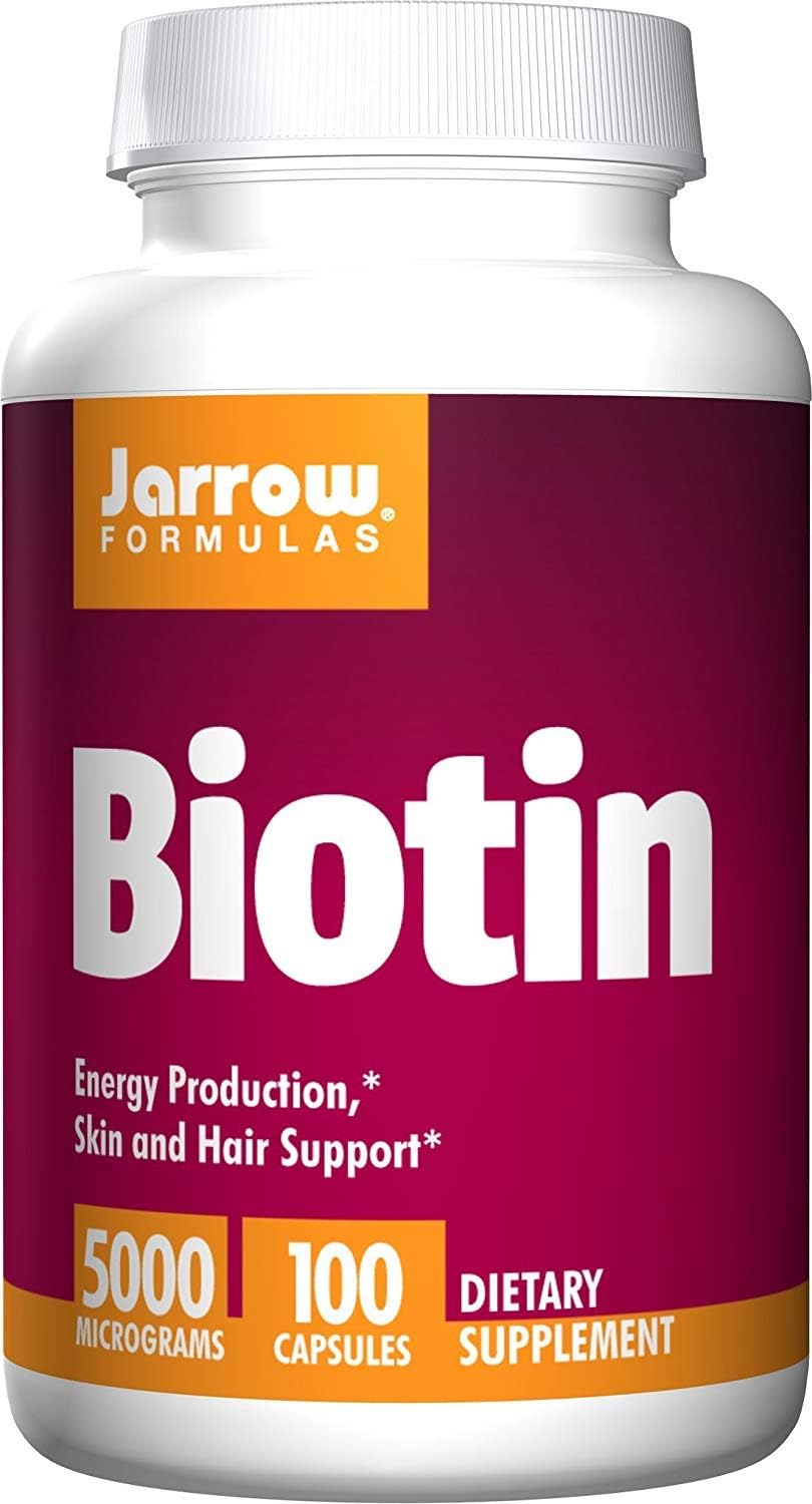 Jarrow Formulae Biotin 5000 mcg – 100 Veggie Caps, Pack of 2 - görsel 1