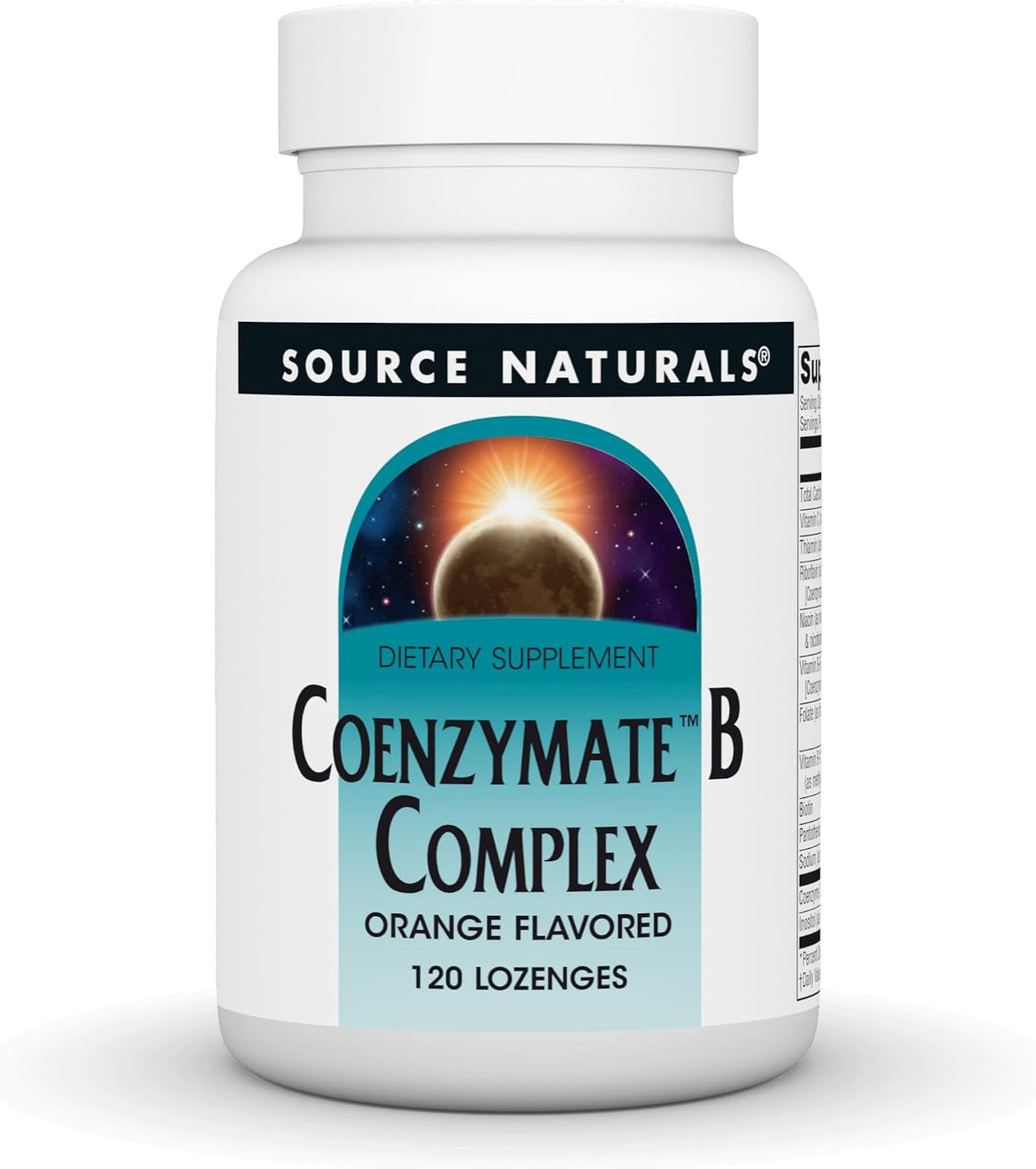 Source Naturals Coenzymate B Complex - 120 Orange Flavoured Lozenges - görsel 1