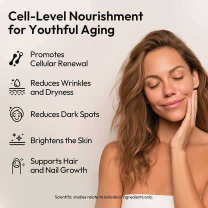 BIGVITA Yuth Gummies + | Spermidine Gummies for Hair Growth, Skin & Nails | High-Purity Spermidine Food Supplement for Cellular Renewal & Anti-Ageing | Collagen Support with Vitamin C & Vitamin A