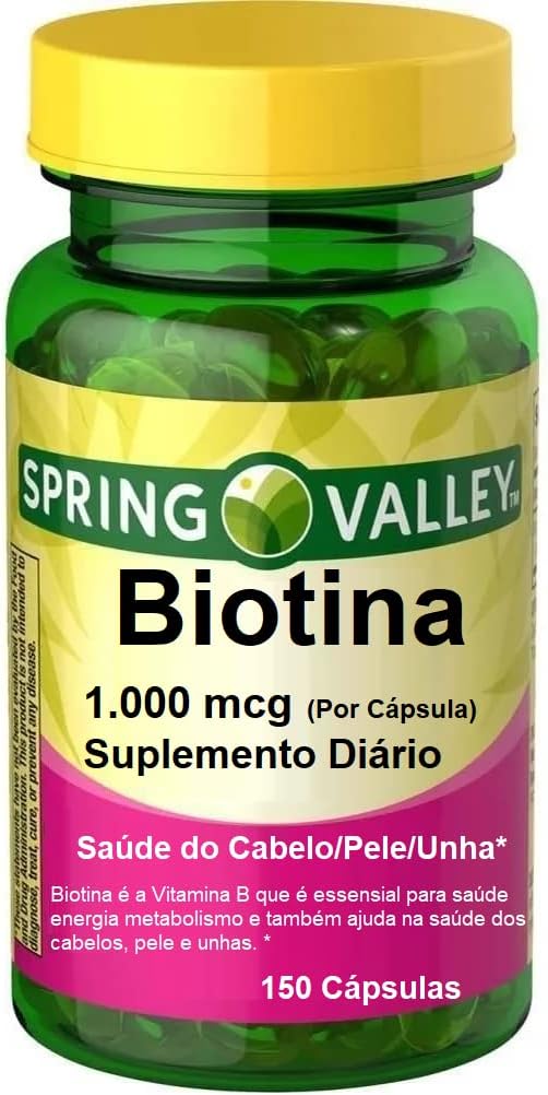 Spring Valley Biotin 1000 mcg, 150 Tablets - görsel 1