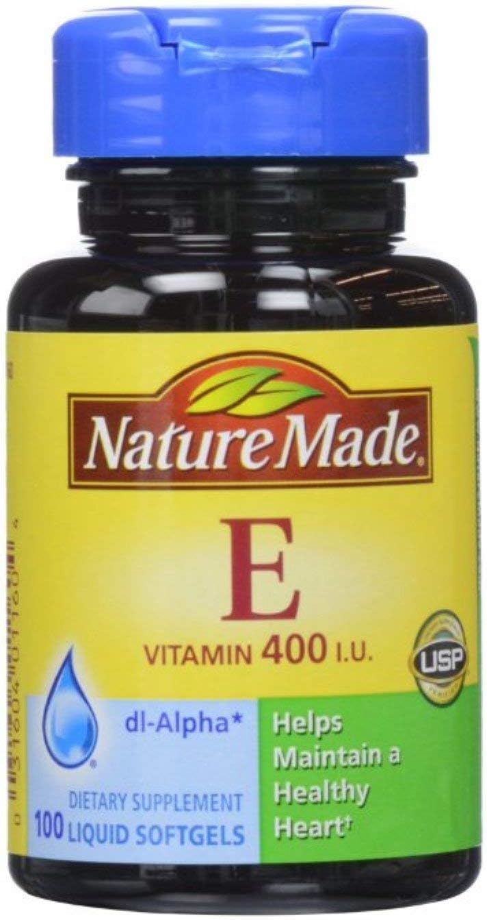 Nature Made dl-Alpha Vitamin E 400 IU Softgels, 100 Capsules (Multipack of 4) - görsel 1