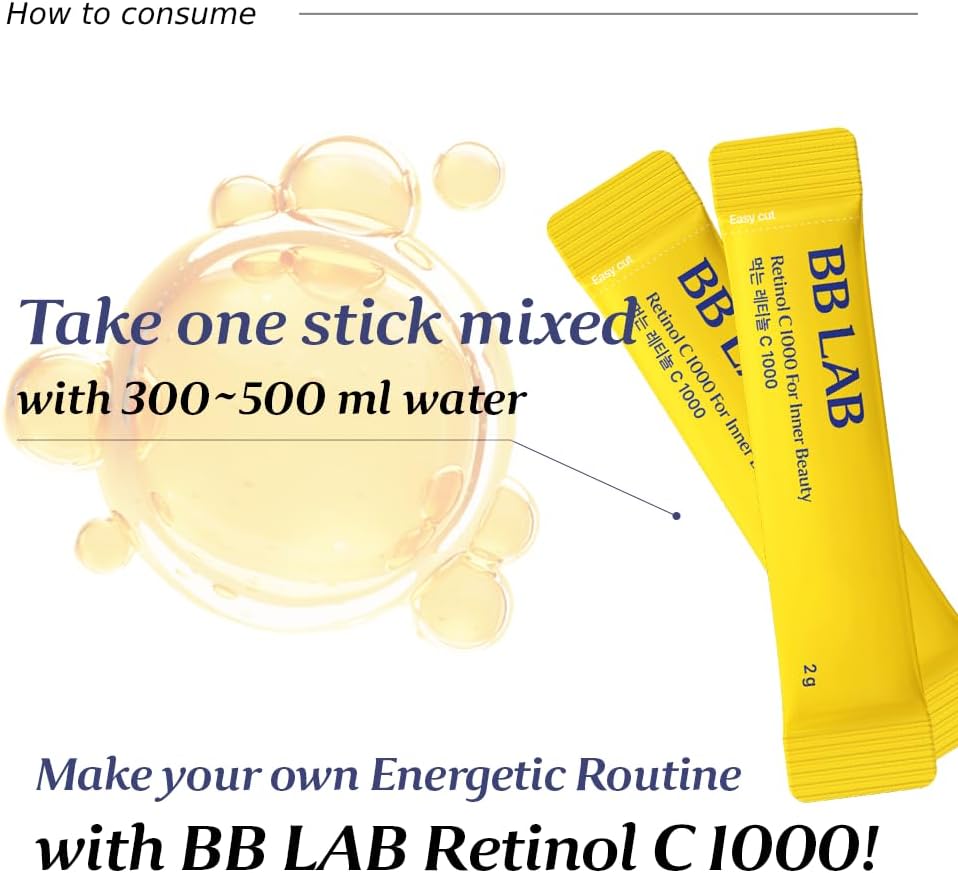 BB LAB Retinol C 1000 - Powder Blend with Vitamin C, Retinol, Vitamin E, B5 & Zinc - görsel 2