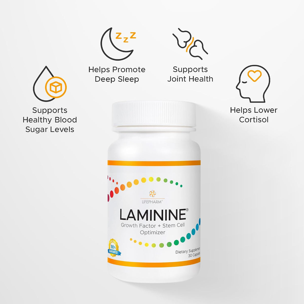 Laminine - Cellular Support Supplement for Overall Wellness, Cognitive Function, and Vitality (30 Capsules) - görsel 4