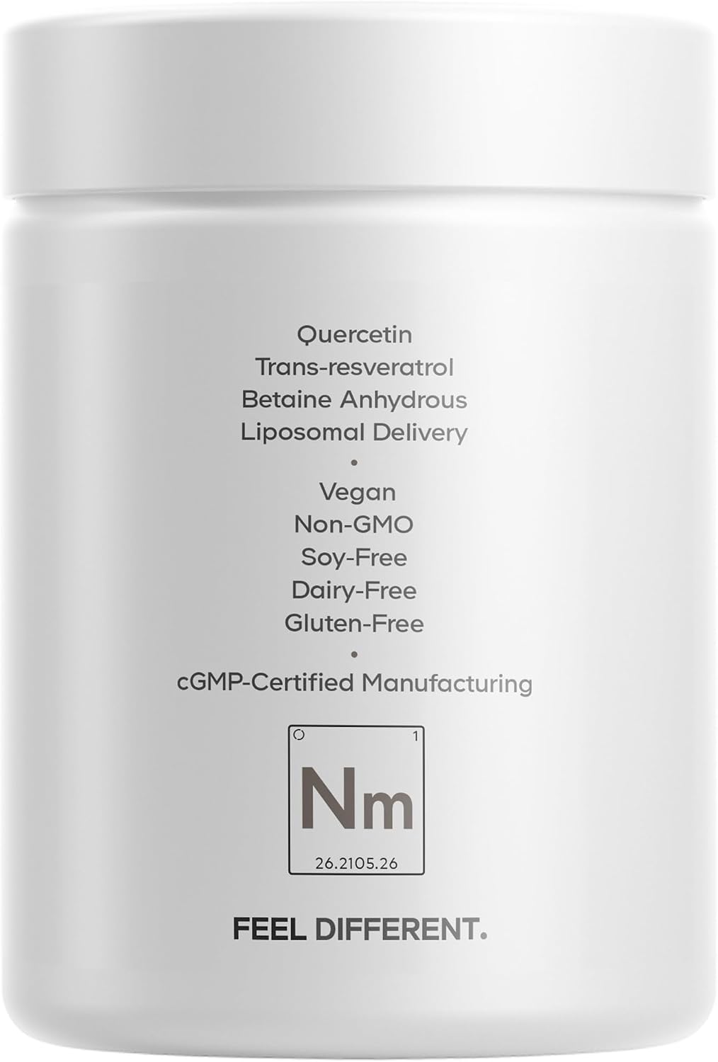 Codeage Liposomal NMN Platinum – 500 mg NMN Food Supplement with Resveratrol, Quercetin, and B Vitamins - görsel 8