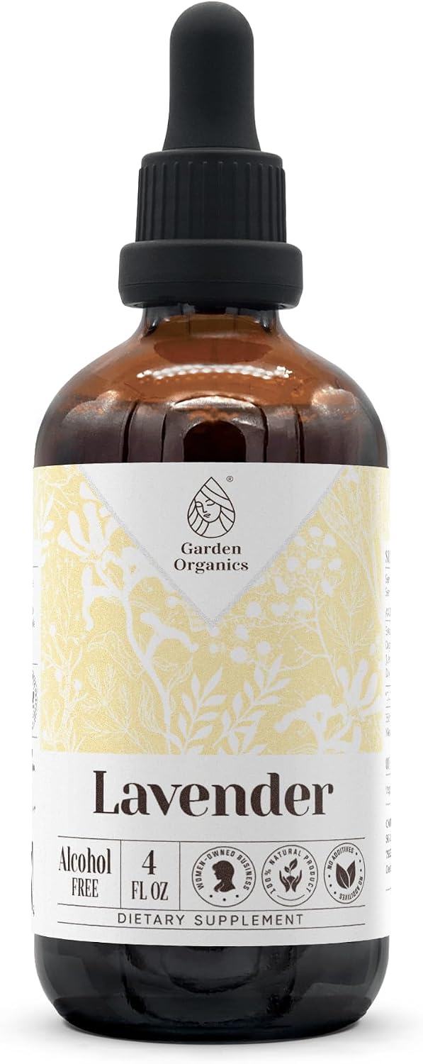 Lavender Alcohol-Free Natural Tincture Extract, Immune Support, Liquid Drops (60 ml) - görsel 6