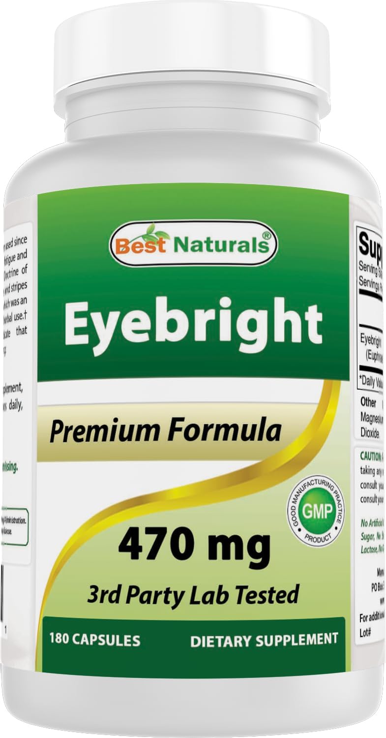 Best Naturals Eyebright 470 mg, 180 Capsules - görsel 1