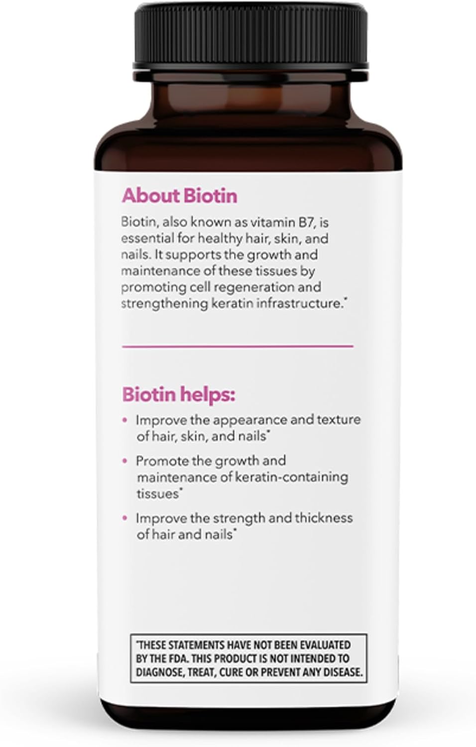LifeSeasons Essentials Biotin 5,000 mcg Quick Melts – Hair, Skin & Nails Support – Mixed Berry – 100 Count - görsel 3