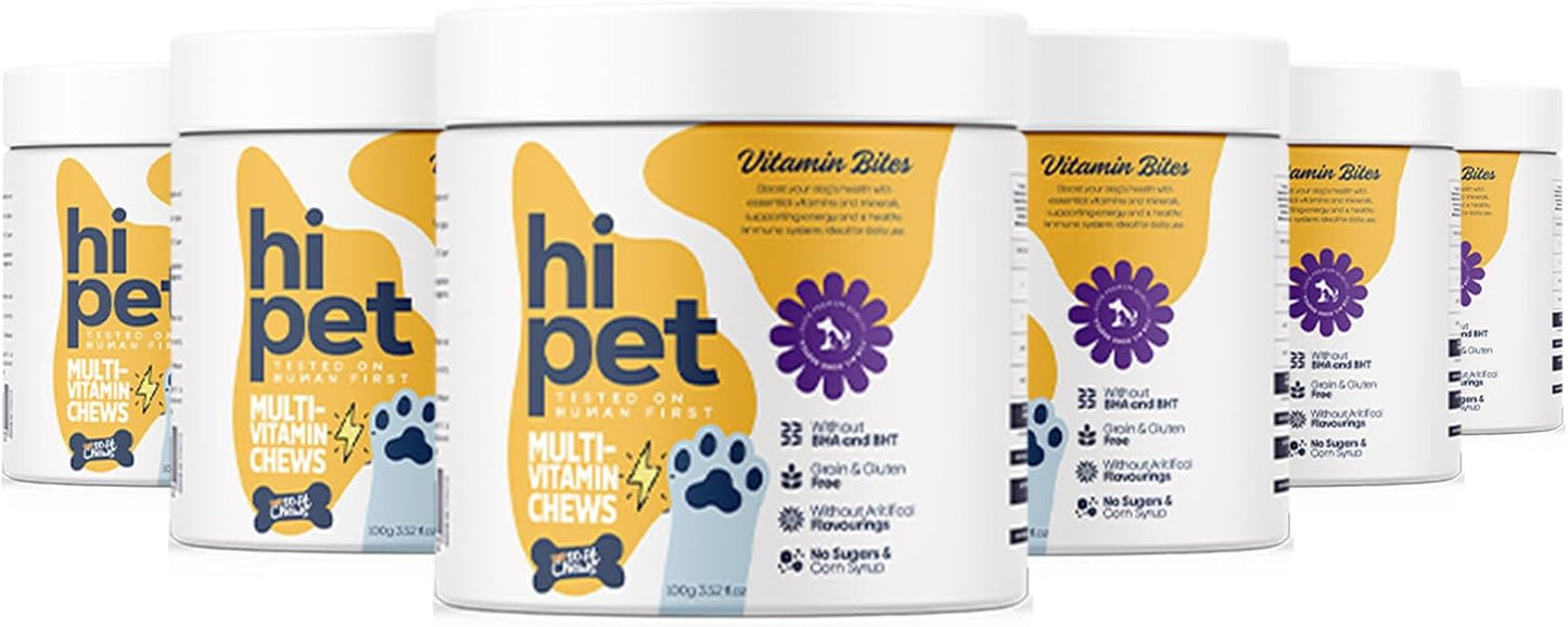 Hi Pet Multivitamin Bites for Dogs - Soft Chews (Pack of 6) - görsel 1