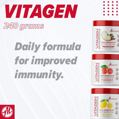 Metabolic Nutrition Vitagen, Vitamin Adaptogen Complex, 240g (Lemonade Flavour)
