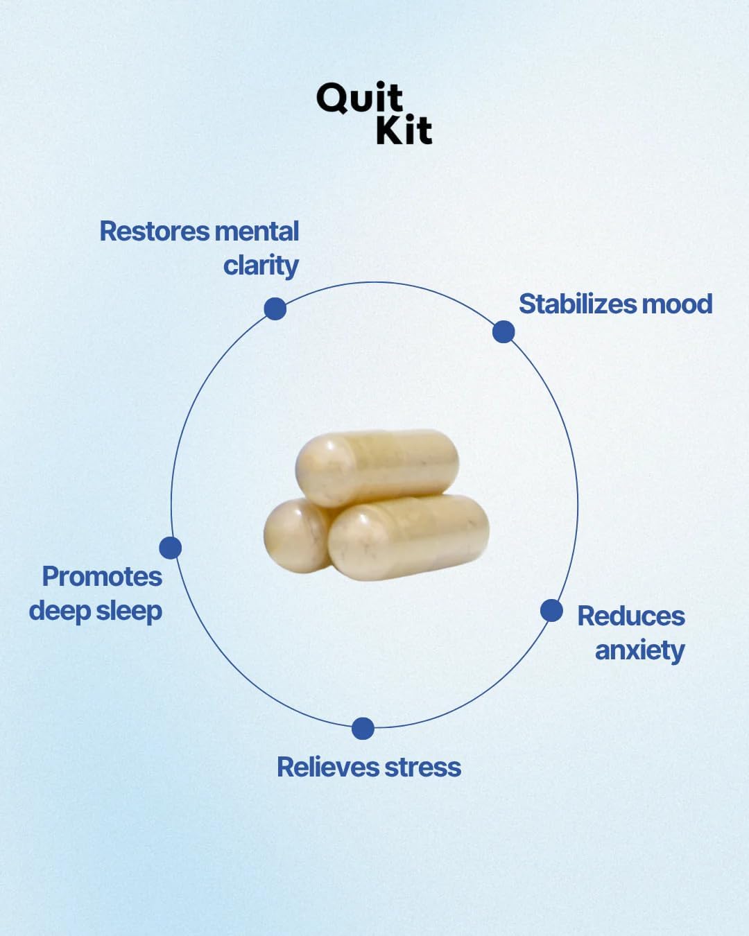 Quit Kit Detox & Withdrawal Support System - 21-Day Recovery Supplement with Magnesium Glycinate, GABA & L-Theanine - görsel 4