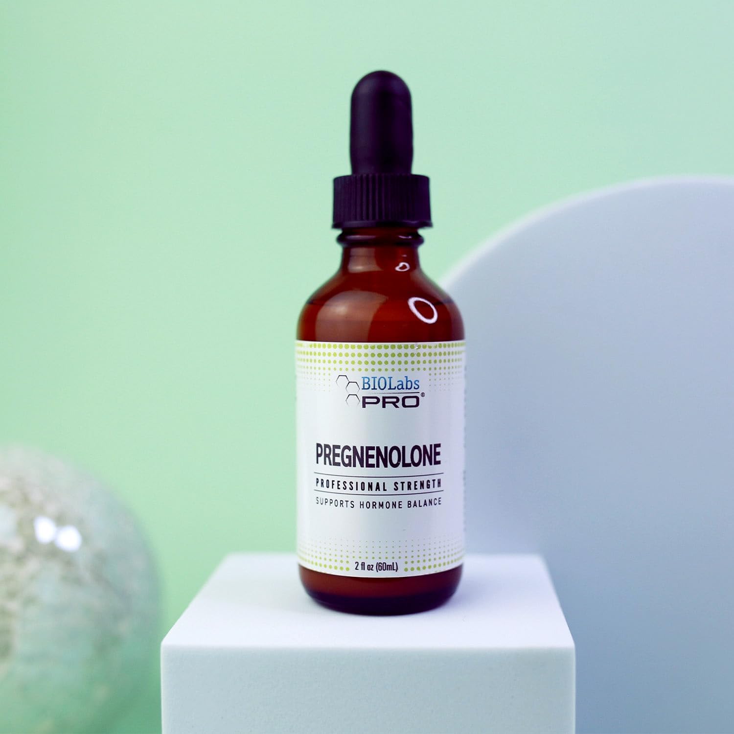 BIOLABS PRO Pregnenolone, Natural Bio-Identical Pregnenolone Oil, Supports Hormone Balance, 60ml Bottle – Six Month Supply - görsel 6