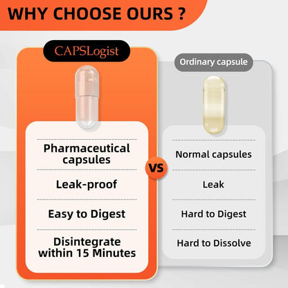 CAPSLogist Empty Vegan Capsules Size 0 (500 Count) with Micro Lab Spoons – DIY Capsule Filling Kit