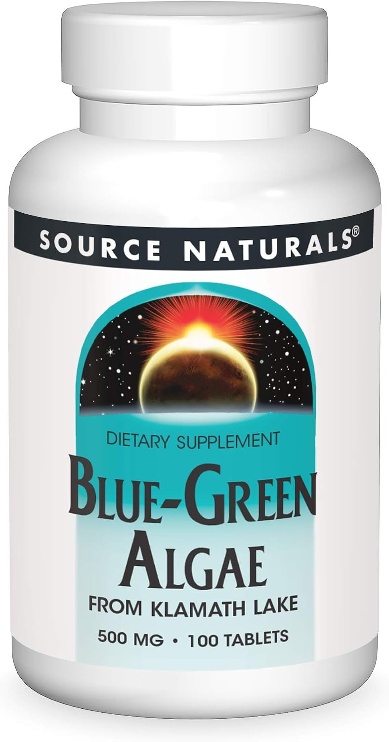 Source Naturals Blue-Green Algae from Klamath Lake - 500 mg - 50 Tablets - görsel 7