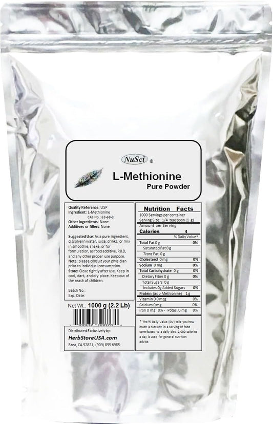 L-Methionine Pure Powder (1000g / 1 kg)