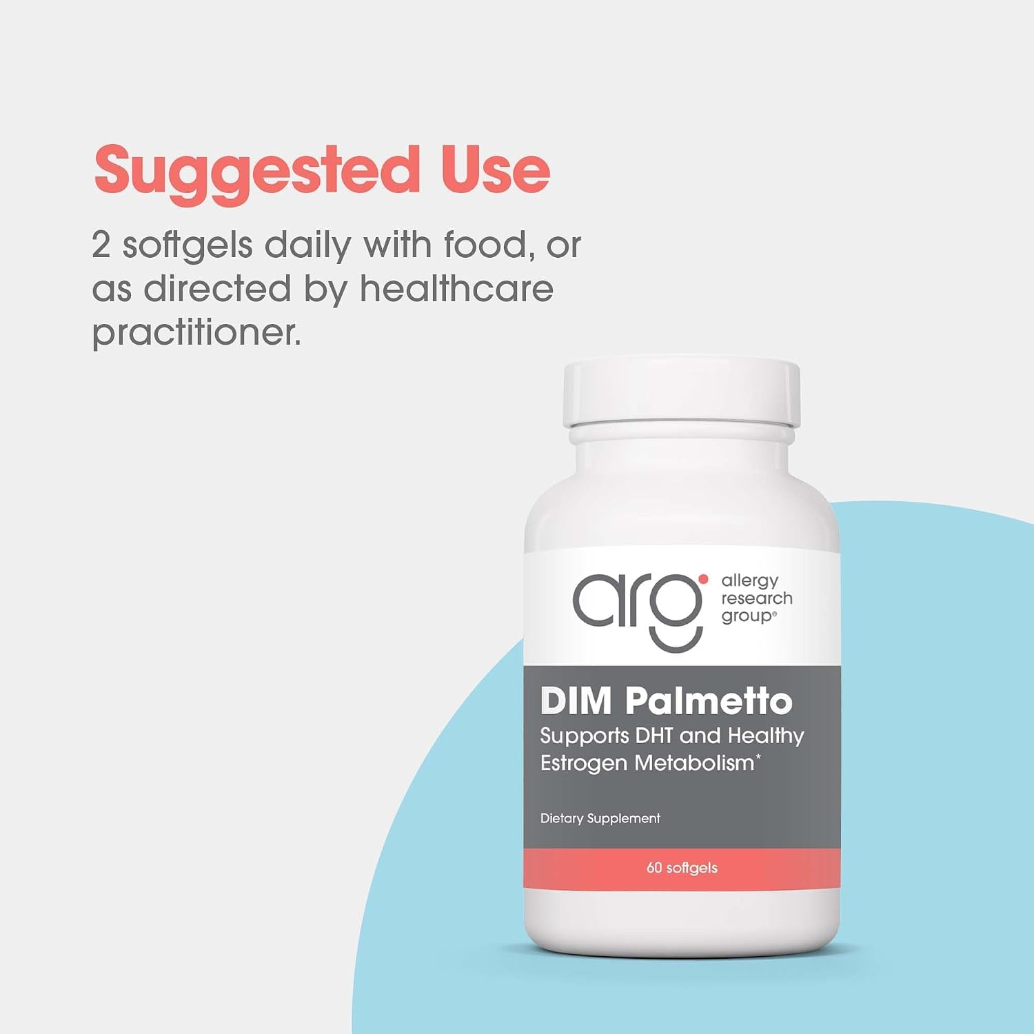 Allergy Research Group ARG DIM Palmetto - Hormone Balance Support with DIM & Palmetto - 60 Softgels - görsel 6