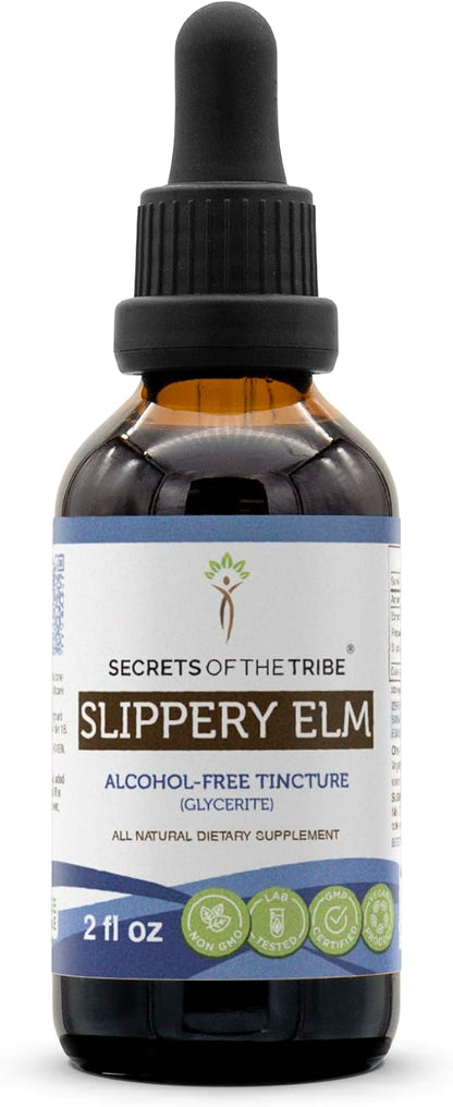 Secrets of the Tribe Slippery Elm Alcohol-Free Liquid Extract, 60 ml