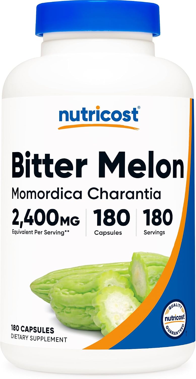 Nutricost Bitter Melon 600mg, 180 Capsules (3 Bottles) - görsel 6