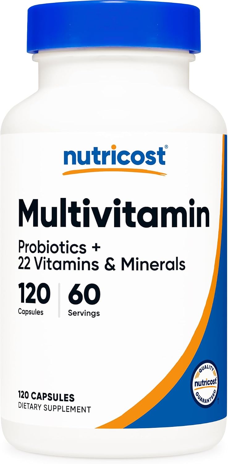 Nutricost Multivitamin with Probiotics - 120 Vegetarian Capsules - görsel 1