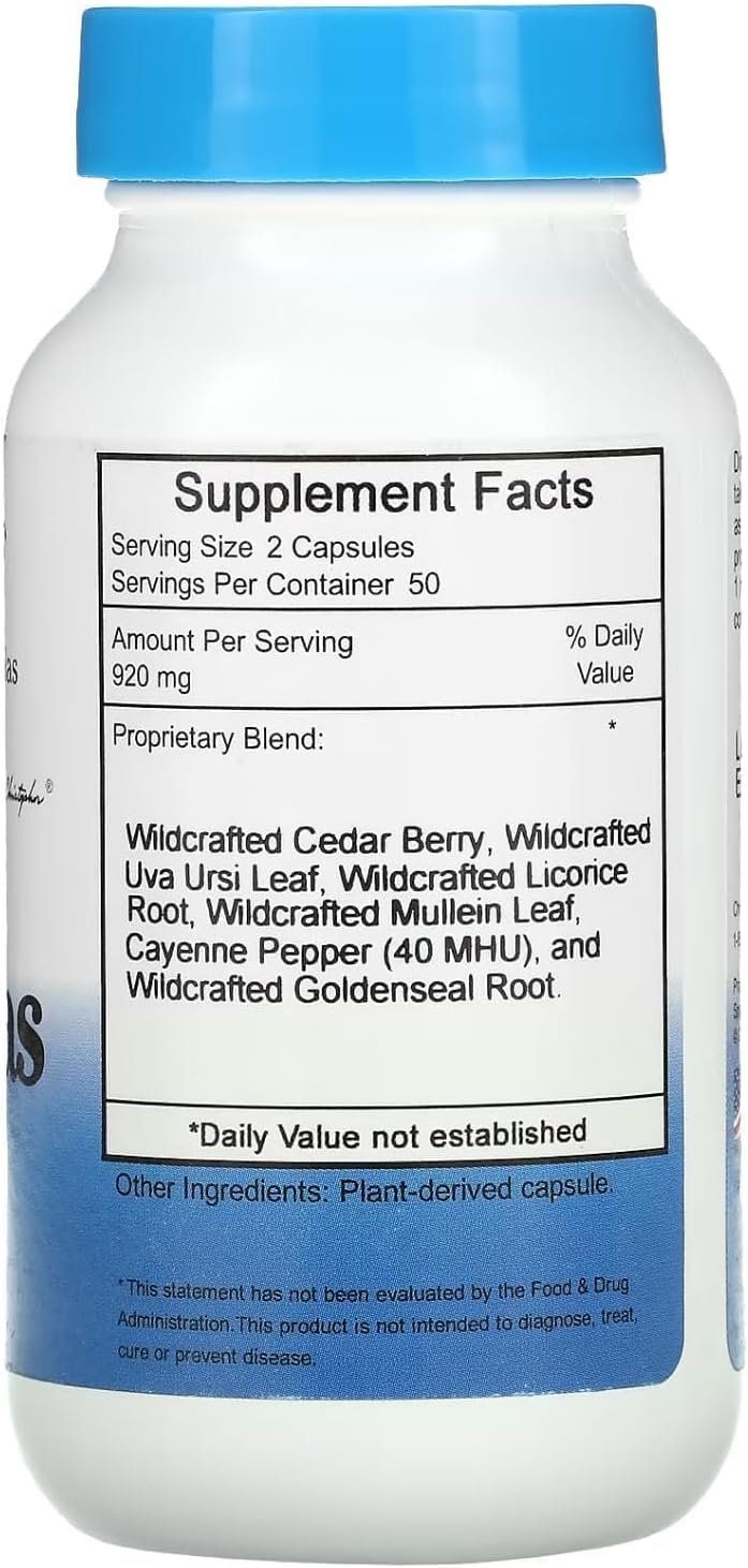 Dr. Christopher's Formulae Pancreas Formula, 100 Vegetable Capsules - görsel 2