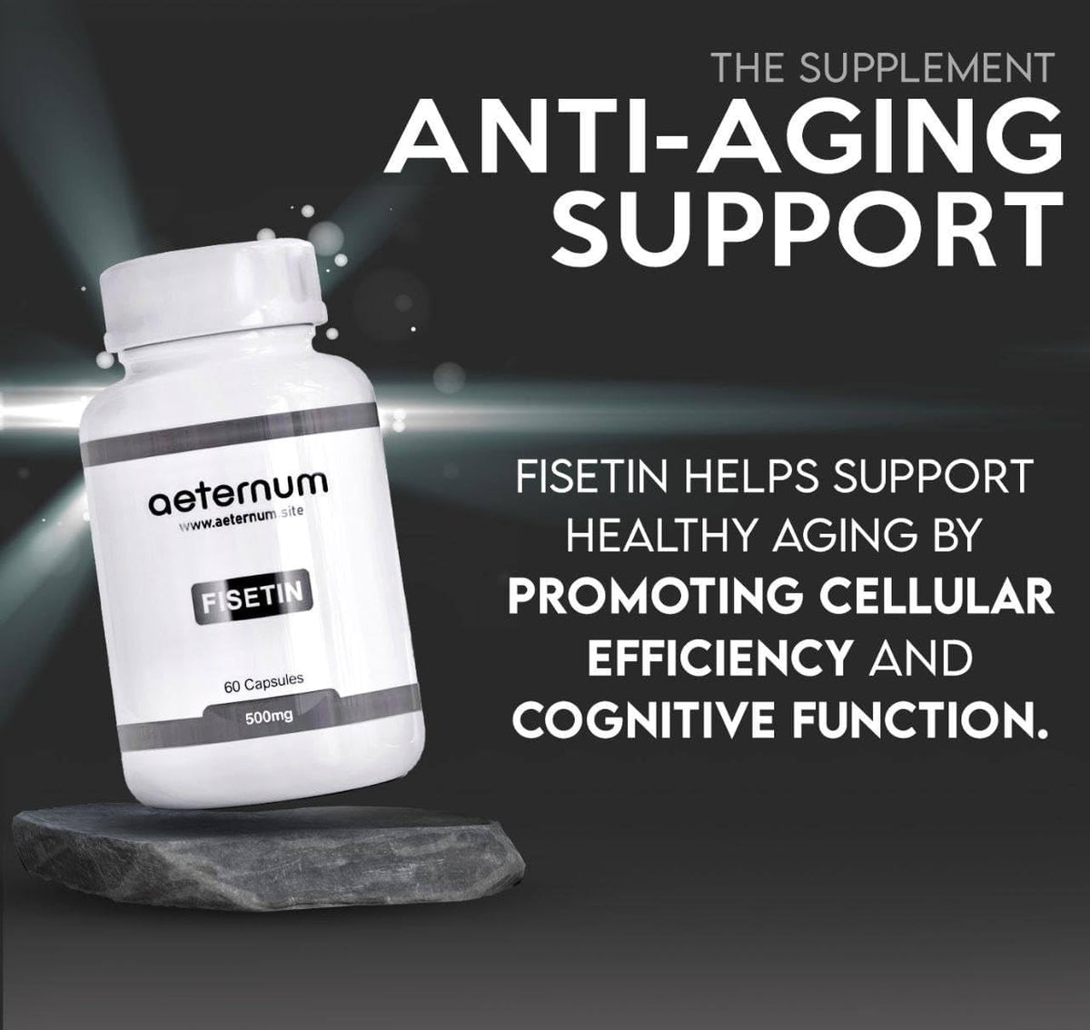 aeternum Premium Quality Fisetin 500mg 60 Capsules - görsel 7