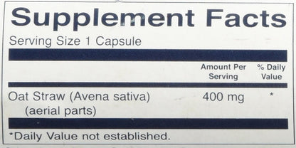 Swanson Full Spectrum Oat Straw 400 mg 60 Capsules