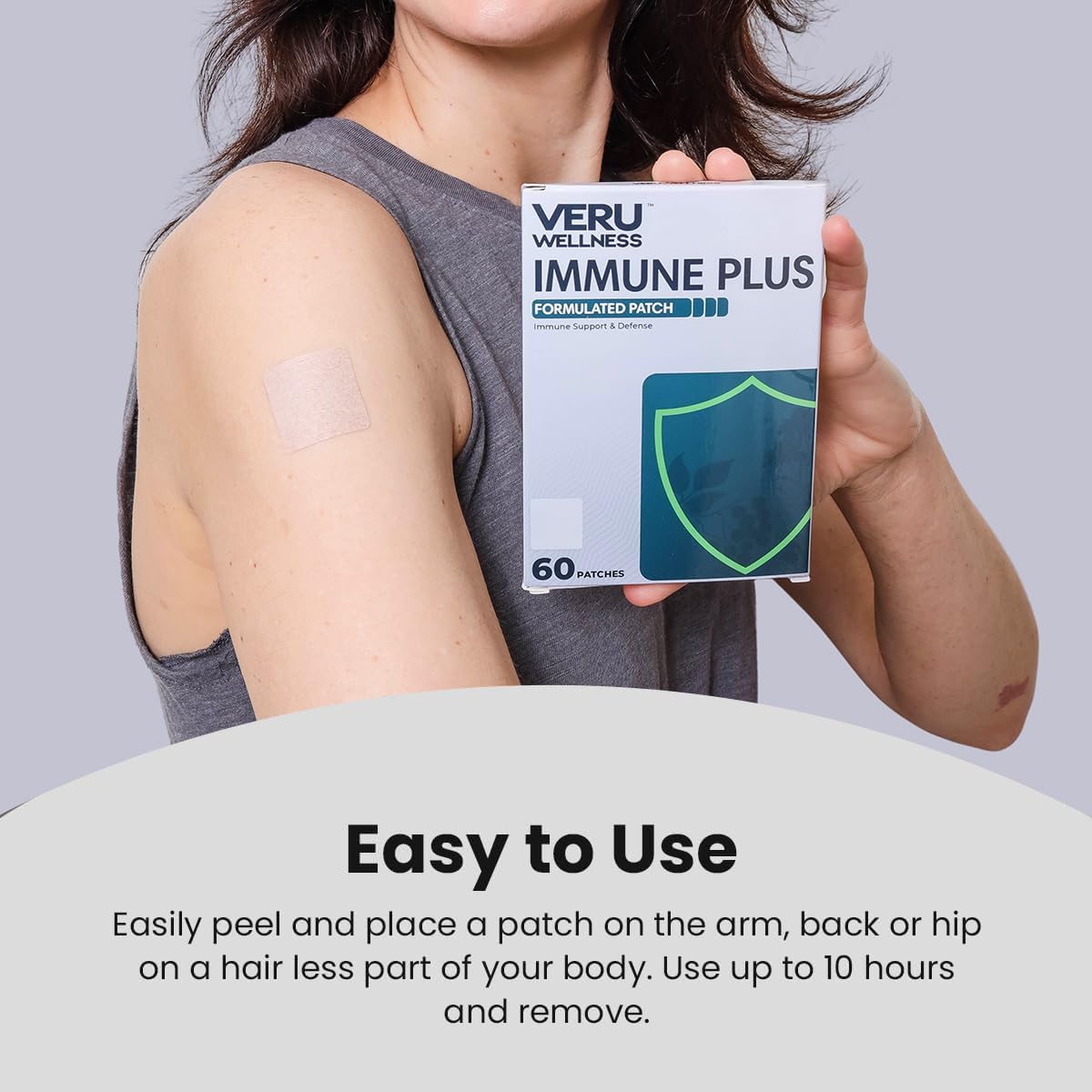 Veru Wellness Bariatric Immune, D3/K2 - Post Bariatric Gastric Bypass and Sleeve Gastrectomy - Non Ingest Patch (60 Days) - görsel 4