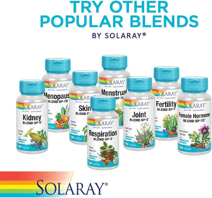 SOLARAY Respiration Blend SP-3 - Herbal & Cell Salts for Respiratory Comfort, 100 VegCaps