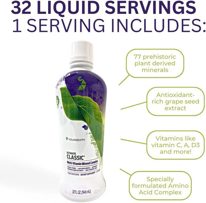 Youngevity Ultimate Classic® - Mega Multivitamin & Mineral Complex - Highly Absorbable Liquid (946 ml)