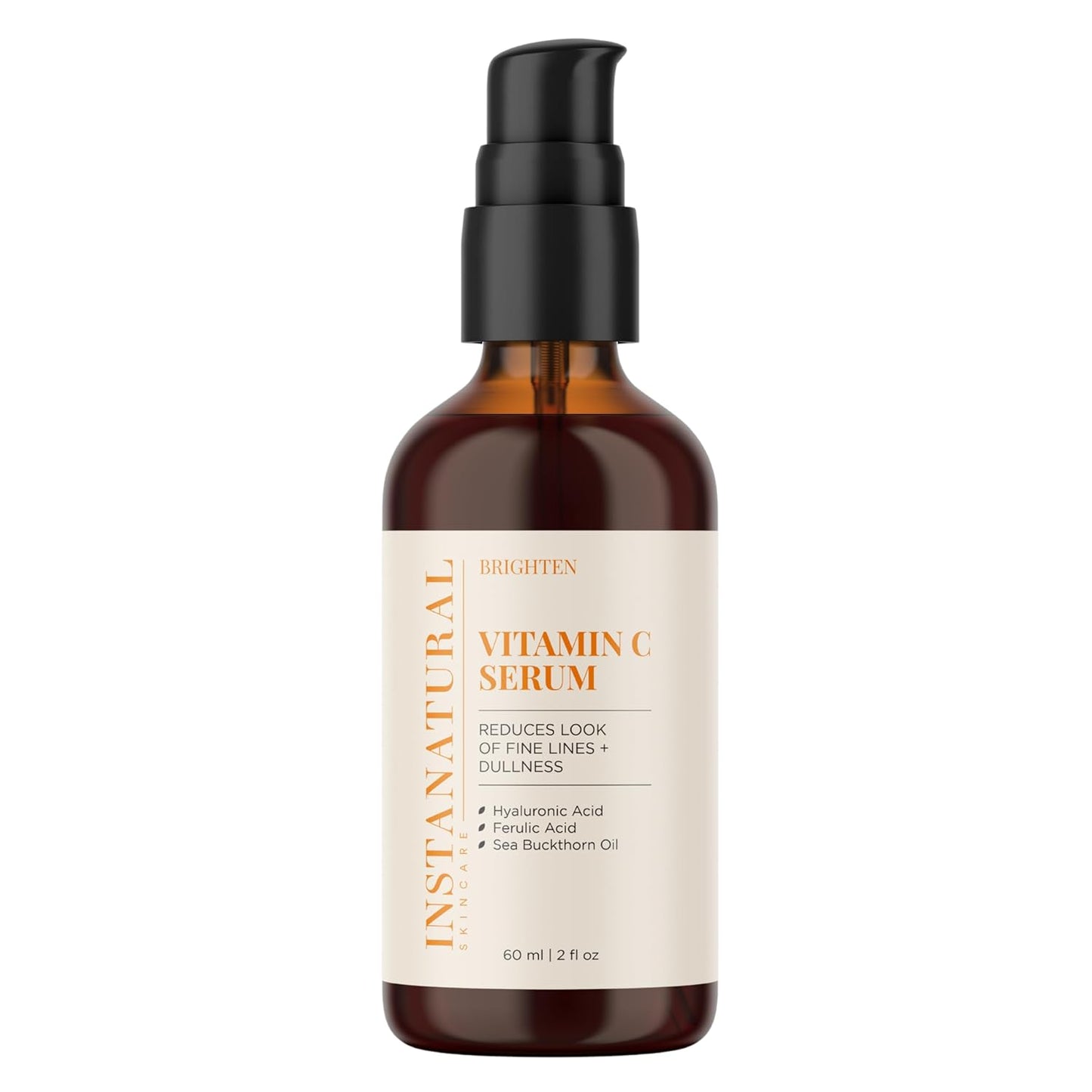 InstaNatural Vitamin C Face Serum with Hyaluronic Acid and Ferulic Acid - 60 ml - görsel 1