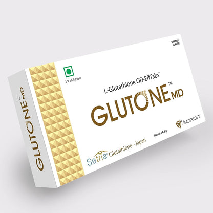 Dalal MD – Glutathione Mouth-Dissolving Tablets | Setria L-Glutathione 100mg | 30 Orange-Flavoured Tablets