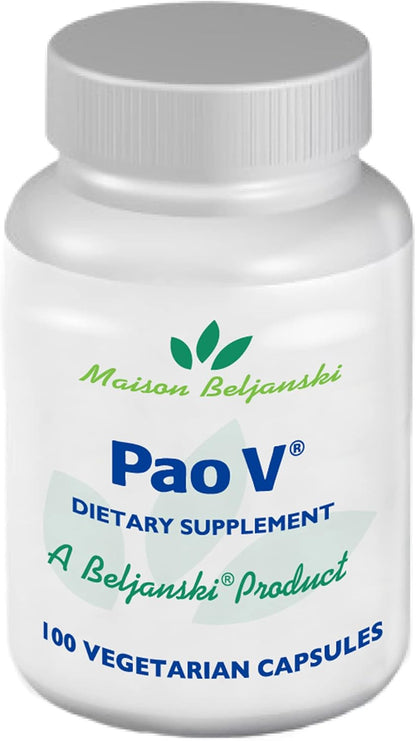 Beljanski Products - Pao V Food Supplement - Pao Pereira Extract - 100 Capsules